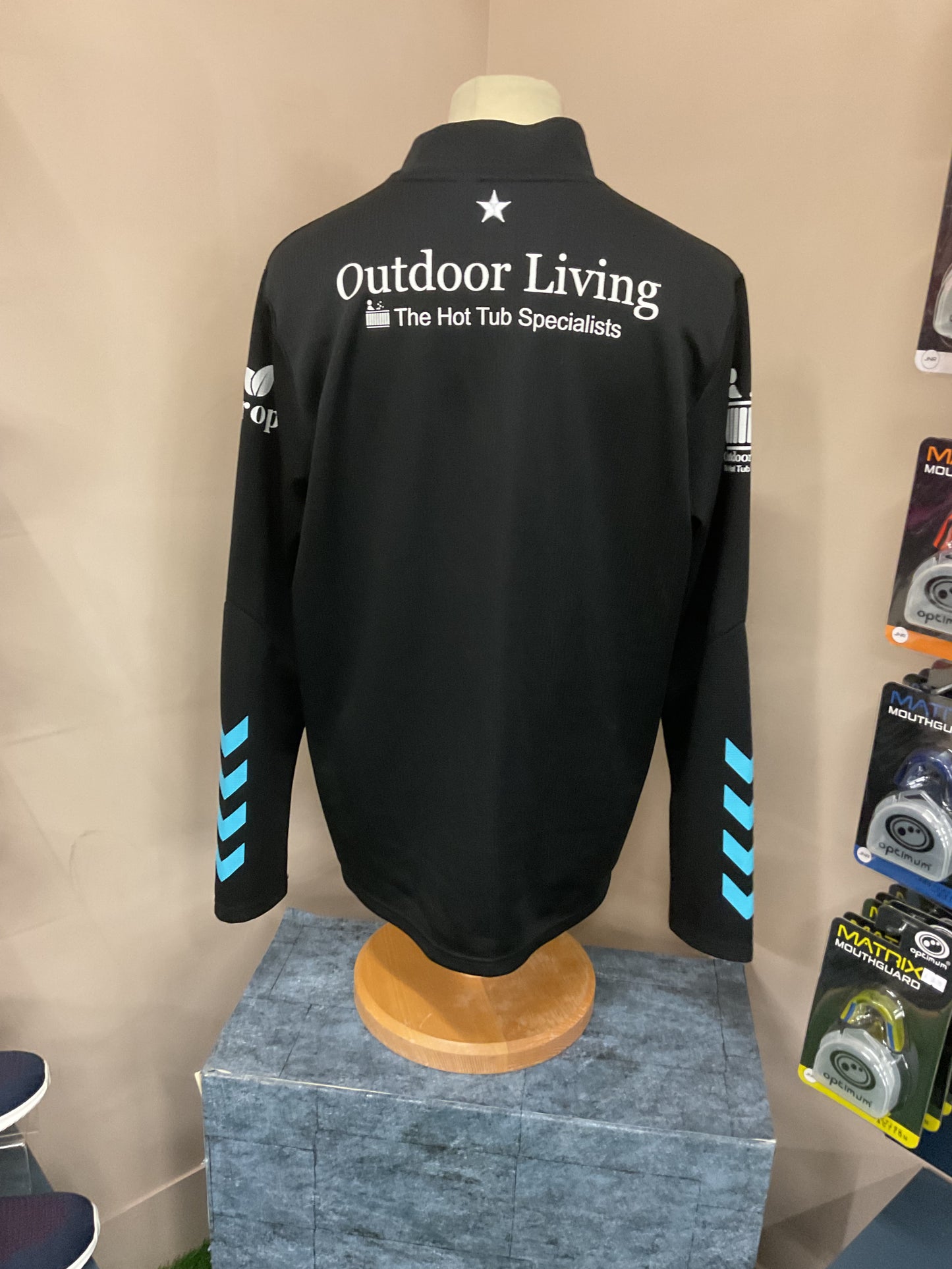 HULL FC BLACK CREW NECK JUMPER - SIZE - XL