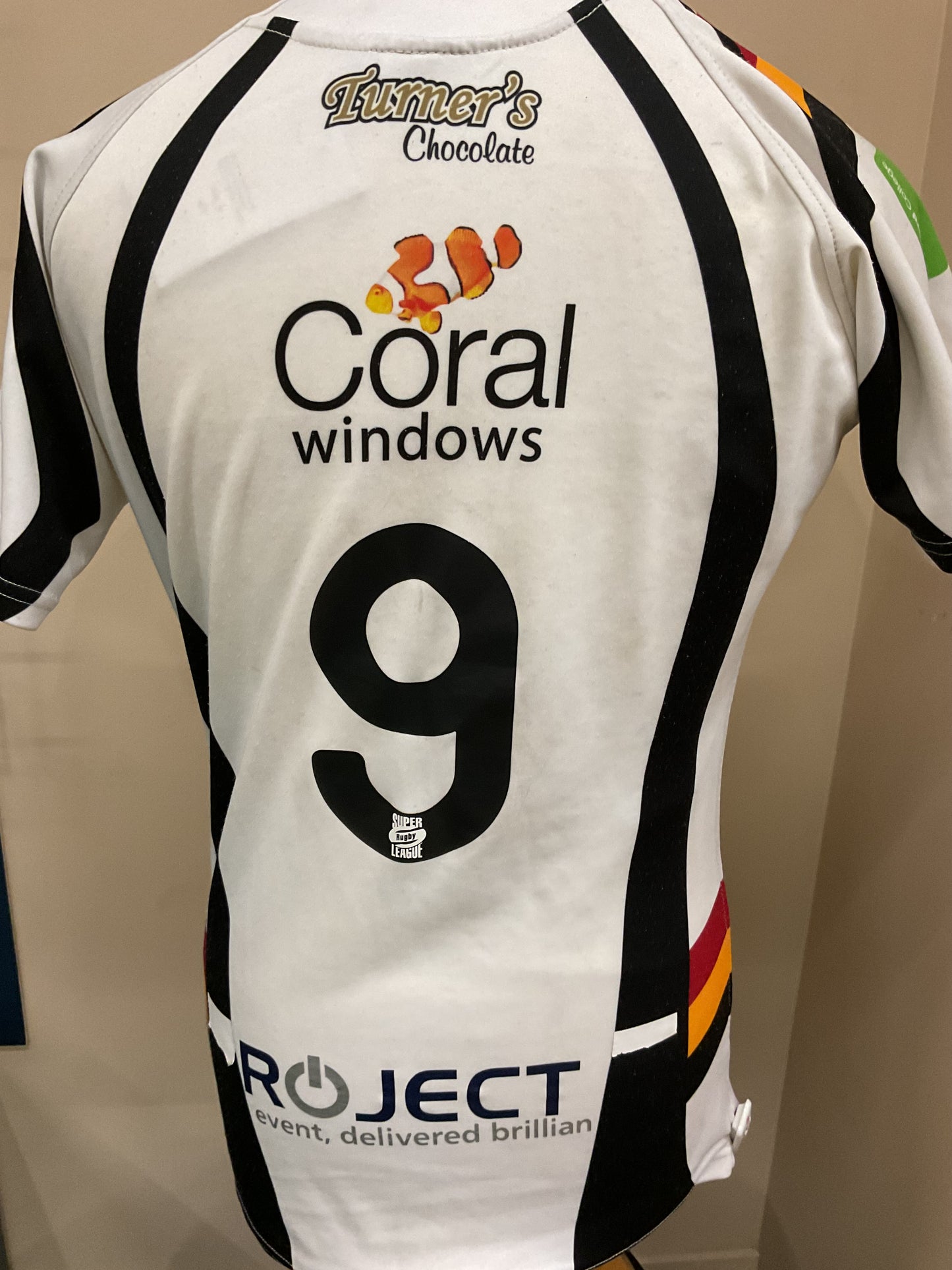 RETRO BRADFORD BULLS ACADEMY MATCH WORN SHIRT #9