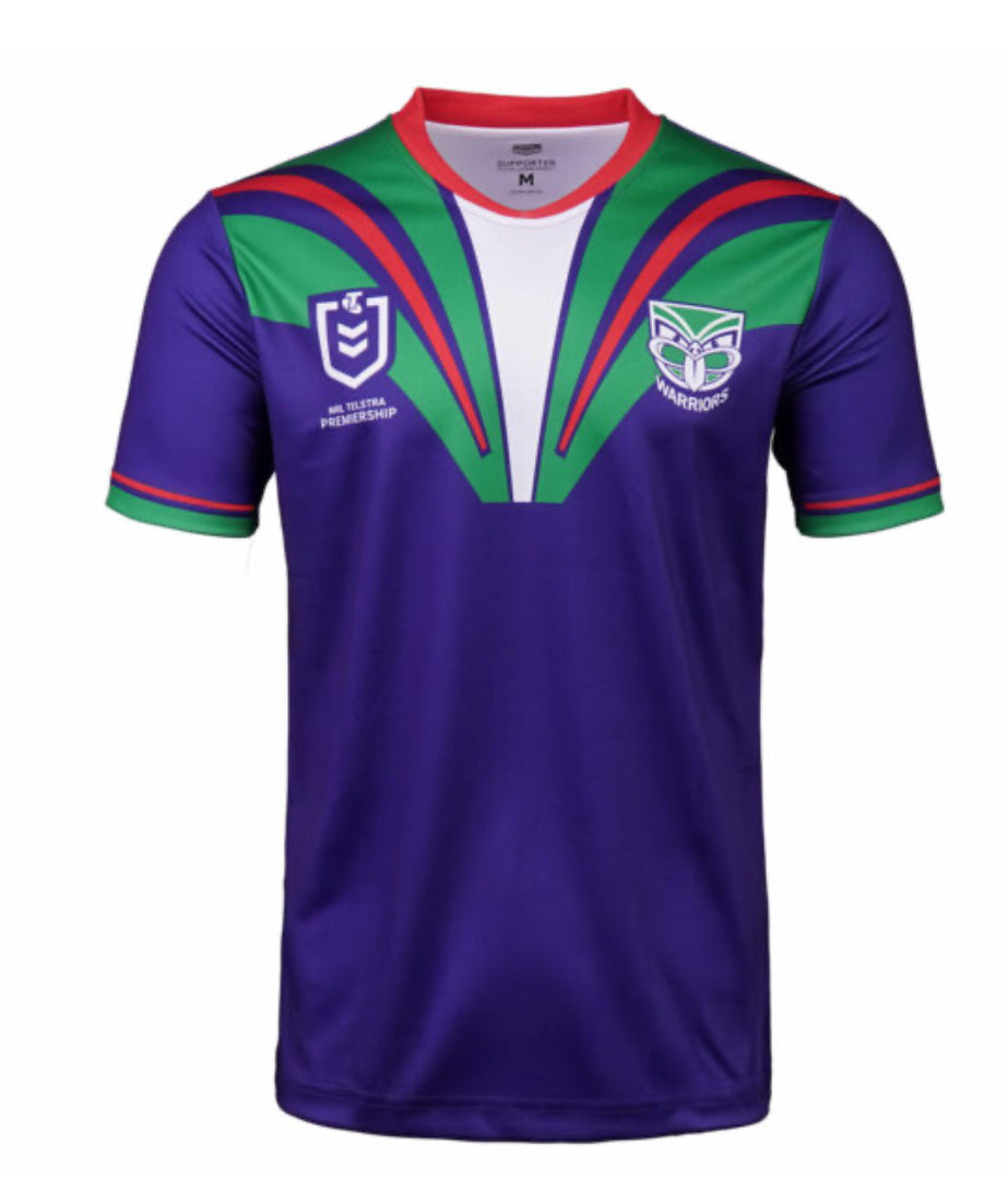 NEW ZEALAND WARRIORS YOUTH SUPPORTER SHIRT 25