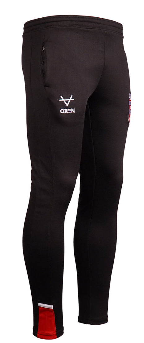 OXEN ENGLAND RUGBY LEAGUE BLACK TRAINING PANTS