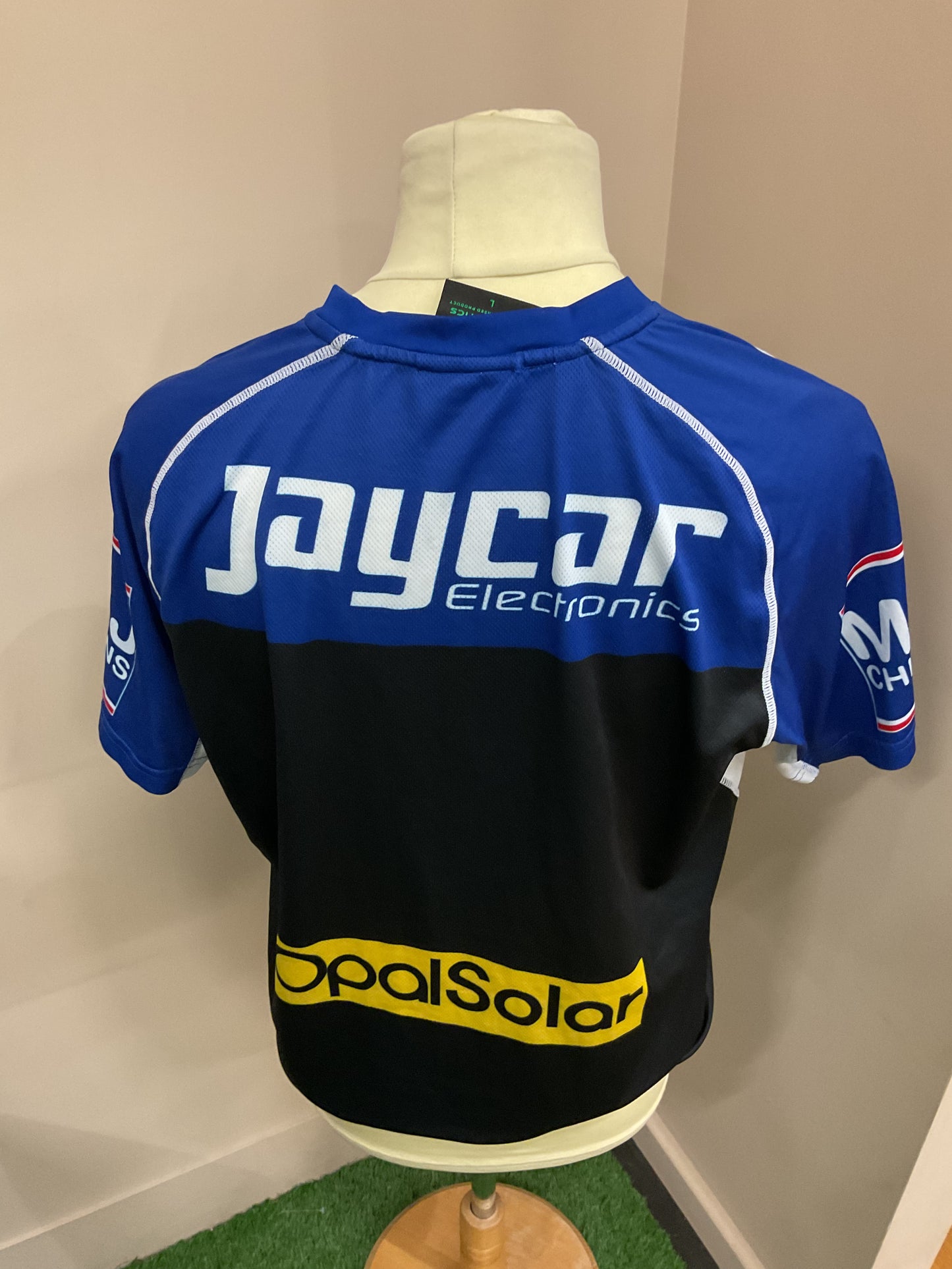 CANTERBURY BULLDOGS BLUE AND BLACK TEE - (L)