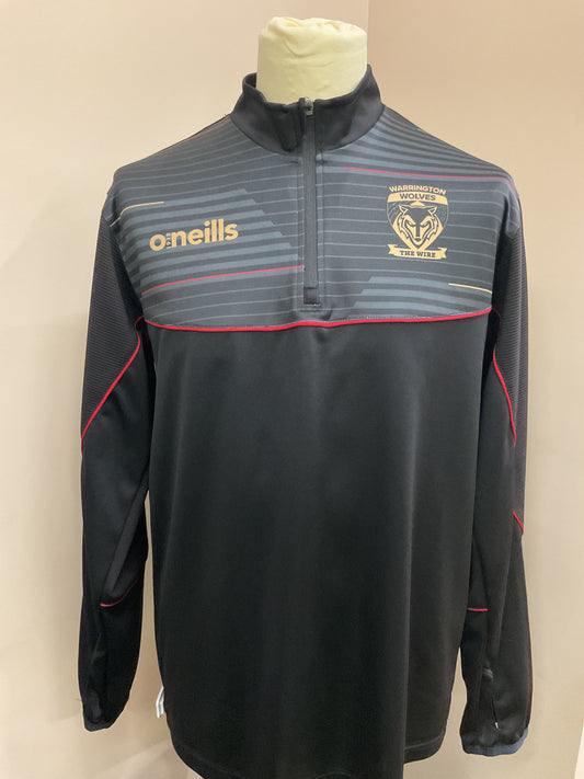 WARRINGTON WOLVES BLACK Q ZIP