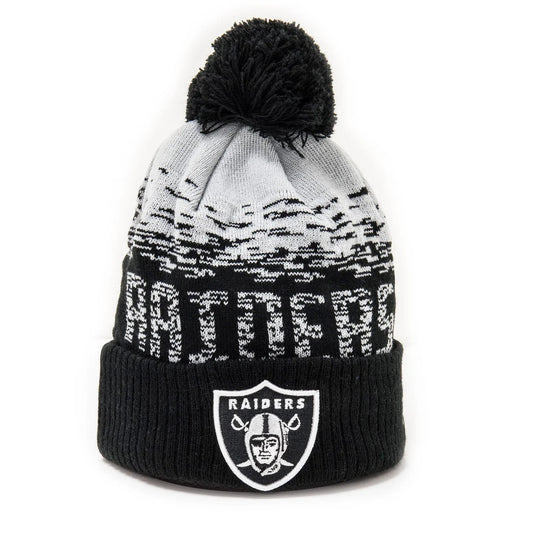 LAS VEGAS RAIDERS NEW ERA BOBBLE HAT