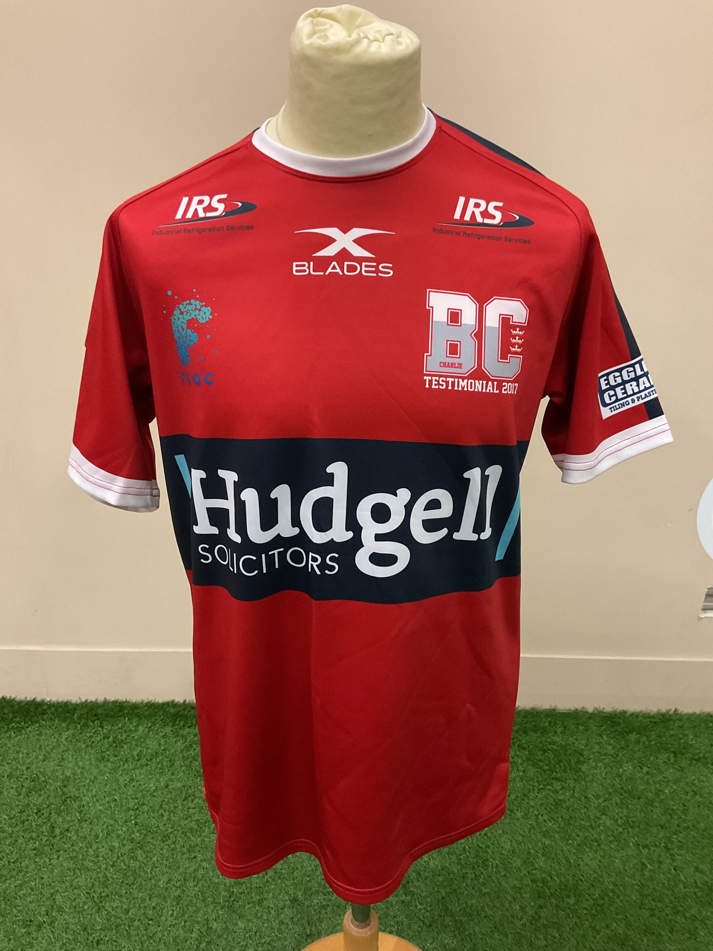 HULL KR BEN COCKAYNE TESTIMONIAL SHIRT SIZE- XL