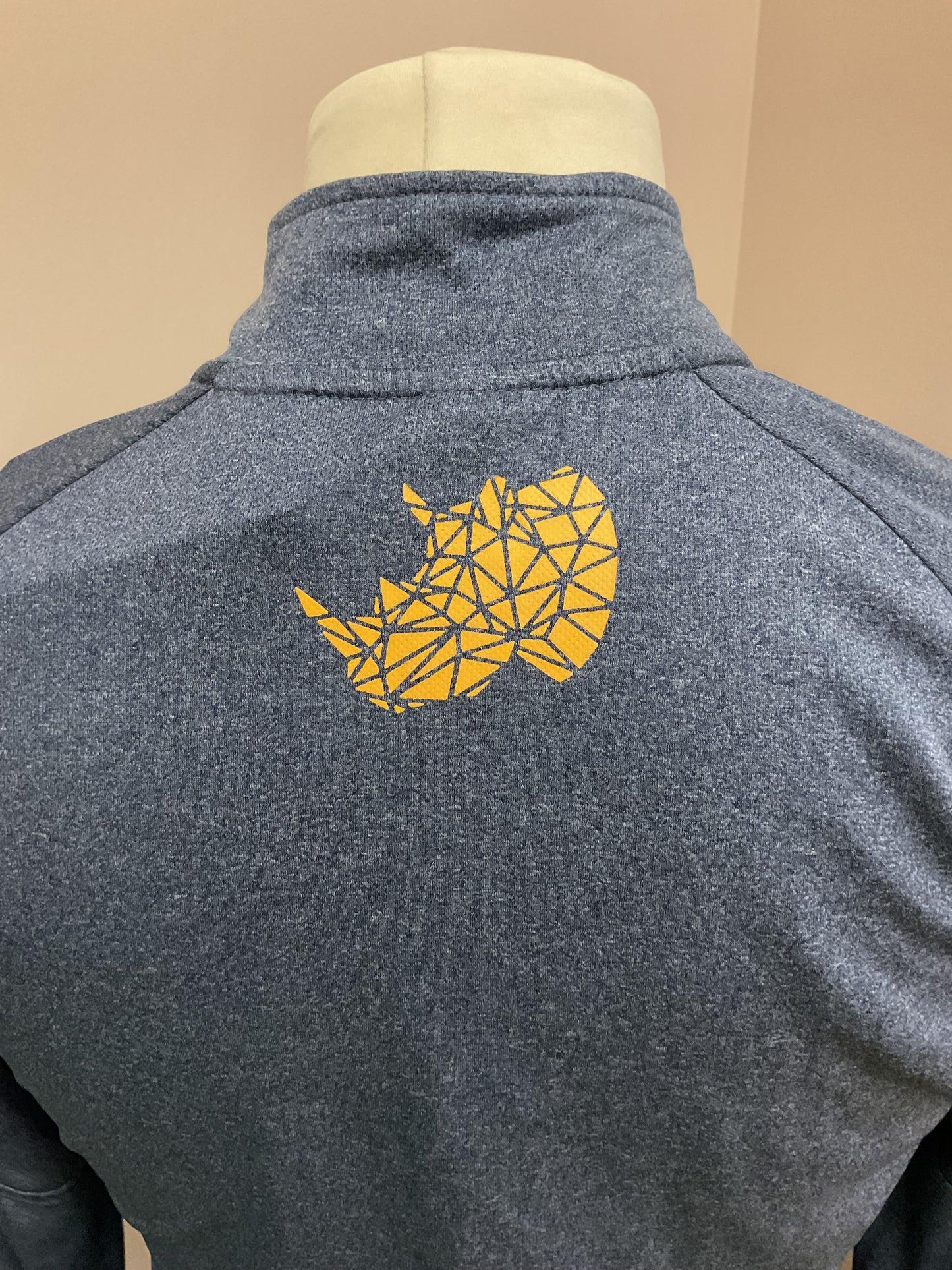 LEEDS RHINOS GREY 1/4 ZIP