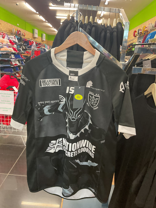 RETRO HULL FC 2018 BLACK PANTHER SHIRT