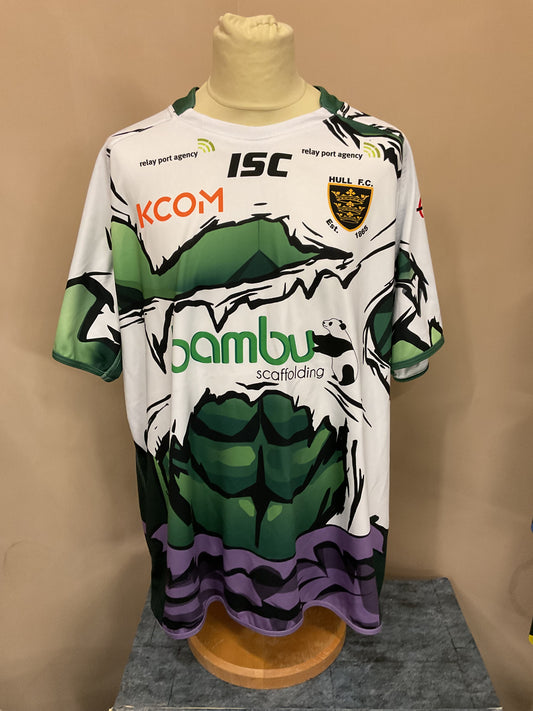 HULL FC 2017 MARVEL HULK SHIRT - SIZE - 4XL