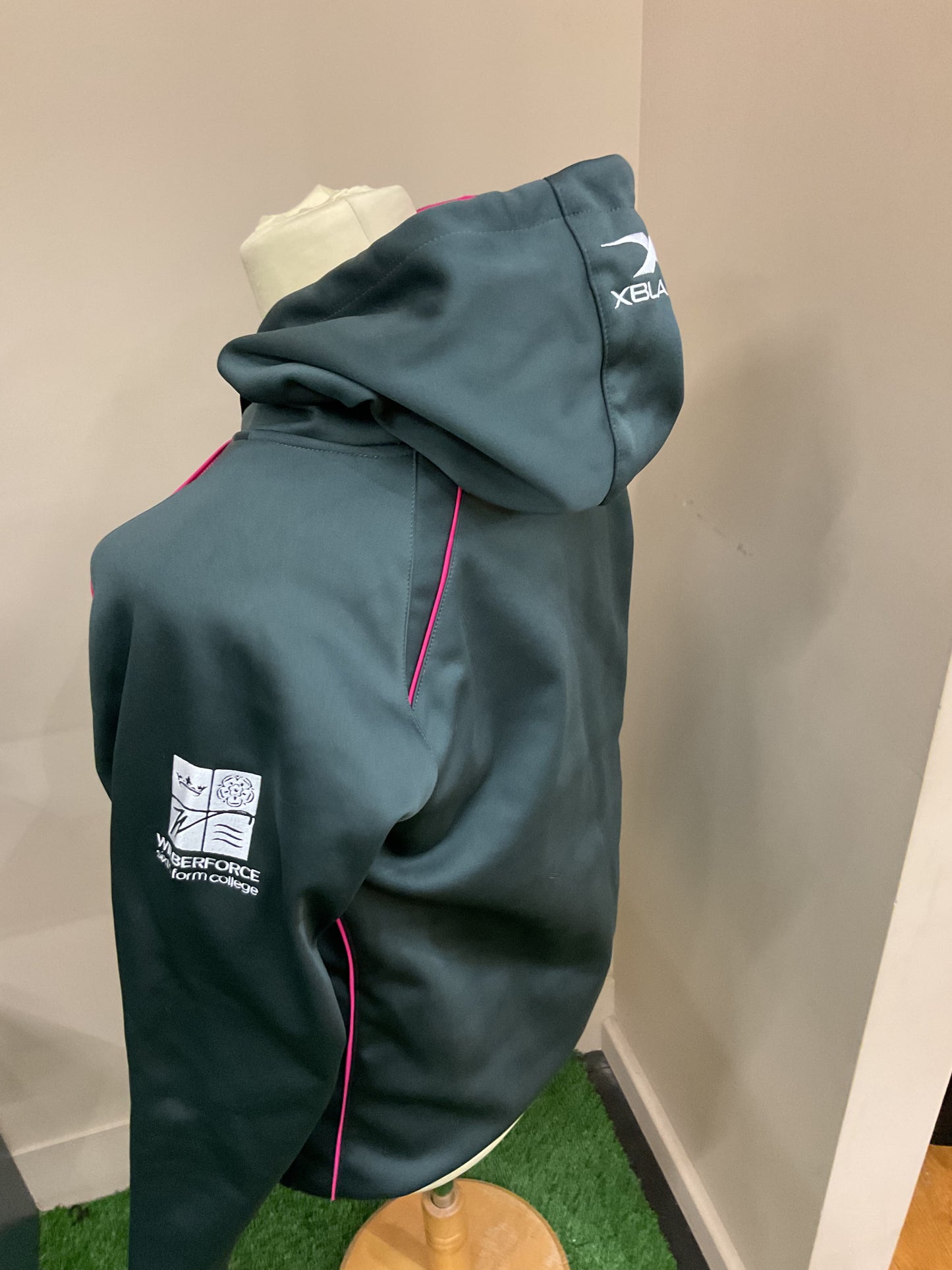 HULL KR 2018 CHARCOAL AND PINK HOODY