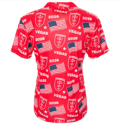 KR LAS VEGAS HAWAIIAN RED SHIRT