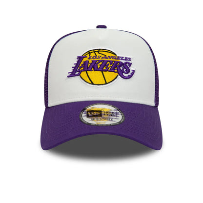 LOS ANGELES LAKERS NEW ERA TRUCKER CAP