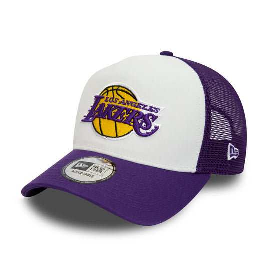 LOS ANGELES LAKERS NEW ERA TRUCKER CAP