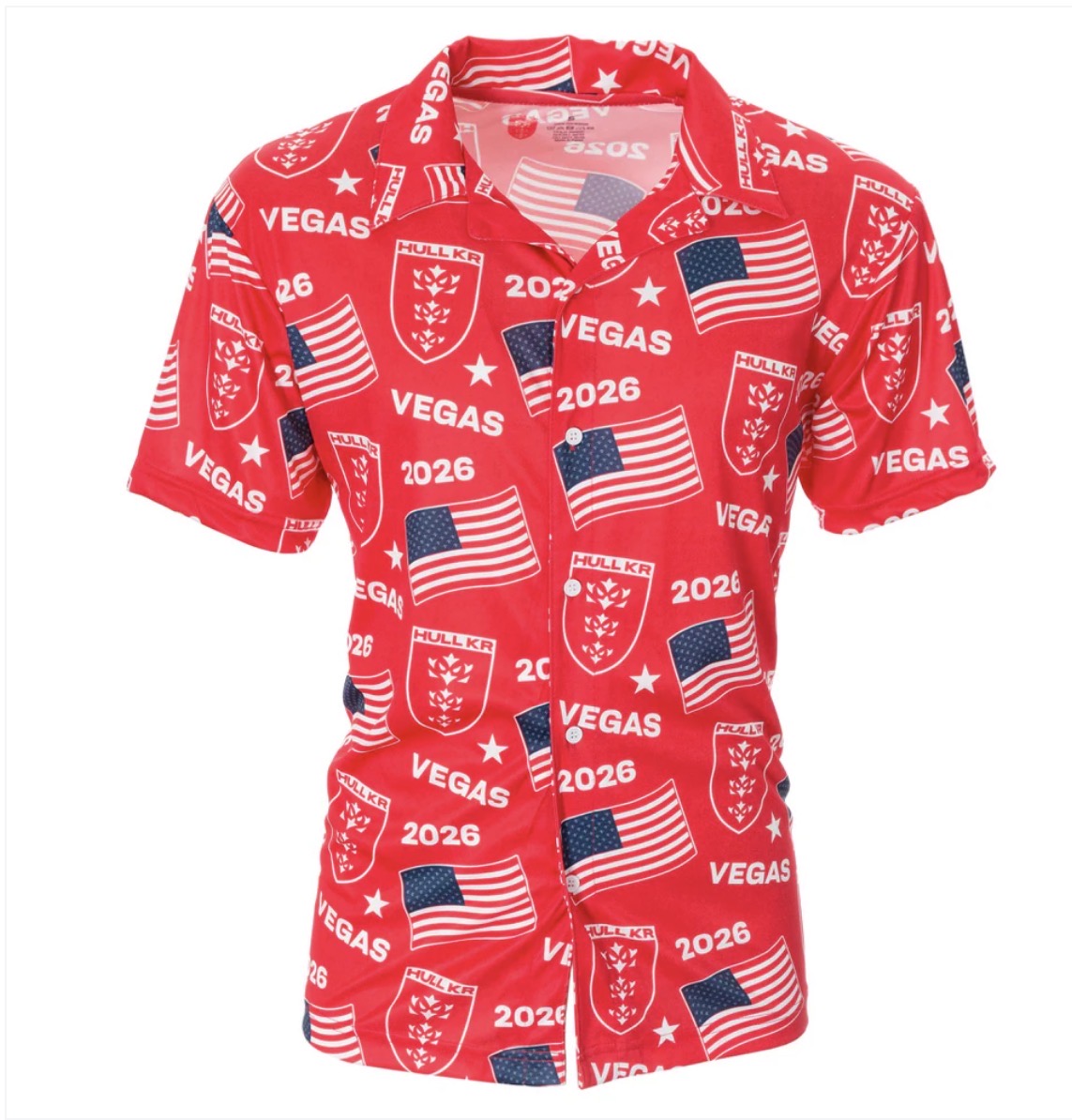 KR LAS VEGAS HAWAIIAN RED SHIRT