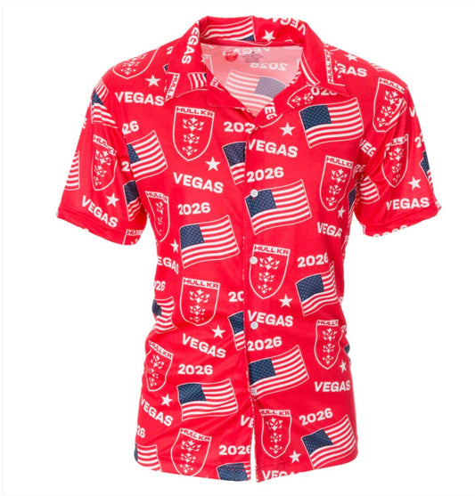 KR LAS VEGAS HAWAIIAN RED SHIRT