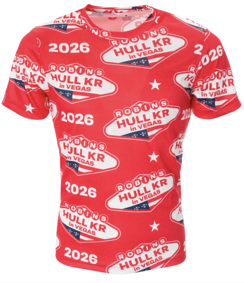 KR VEGAS HAWAIIAN RED TEE