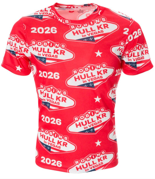 KR VEGAS HAWAIIAN RED TEE