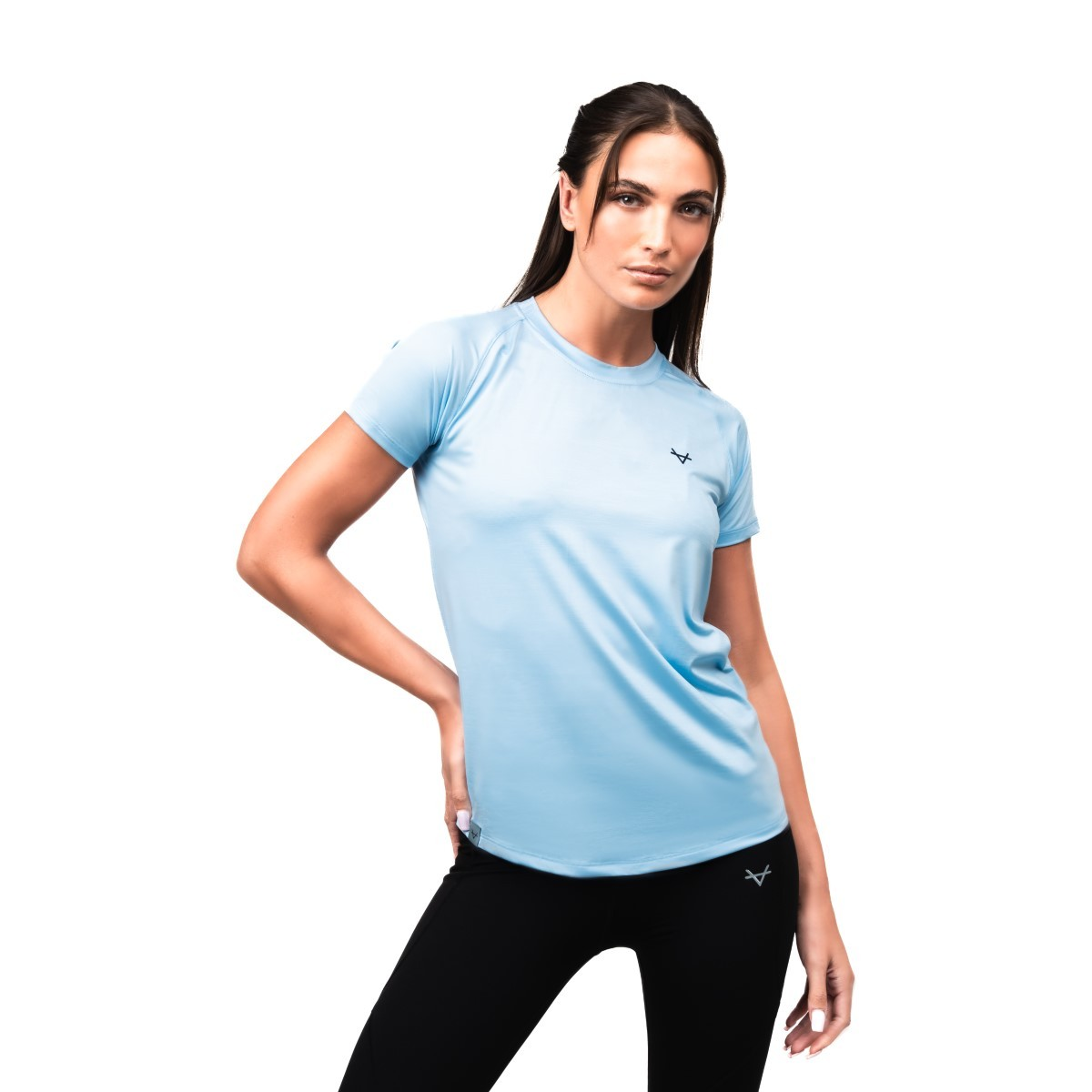 OXEN ENDURE TEE SILVER BLUE LADIES