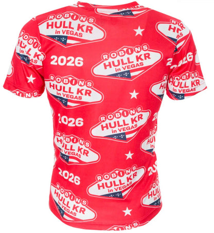 KR VEGAS HAWAIIAN RED TEE