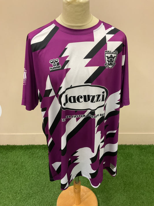HULL FC PURPLE, WHITE AND BLACK TRAINING TEE