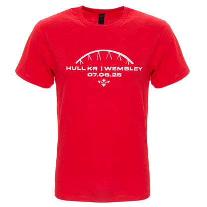 HULL KR WEMBLEY ARCH RED TEE