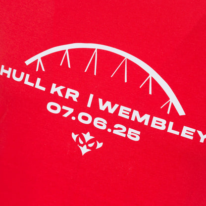 HULL KR WEMBLEY ARCH RED TEE