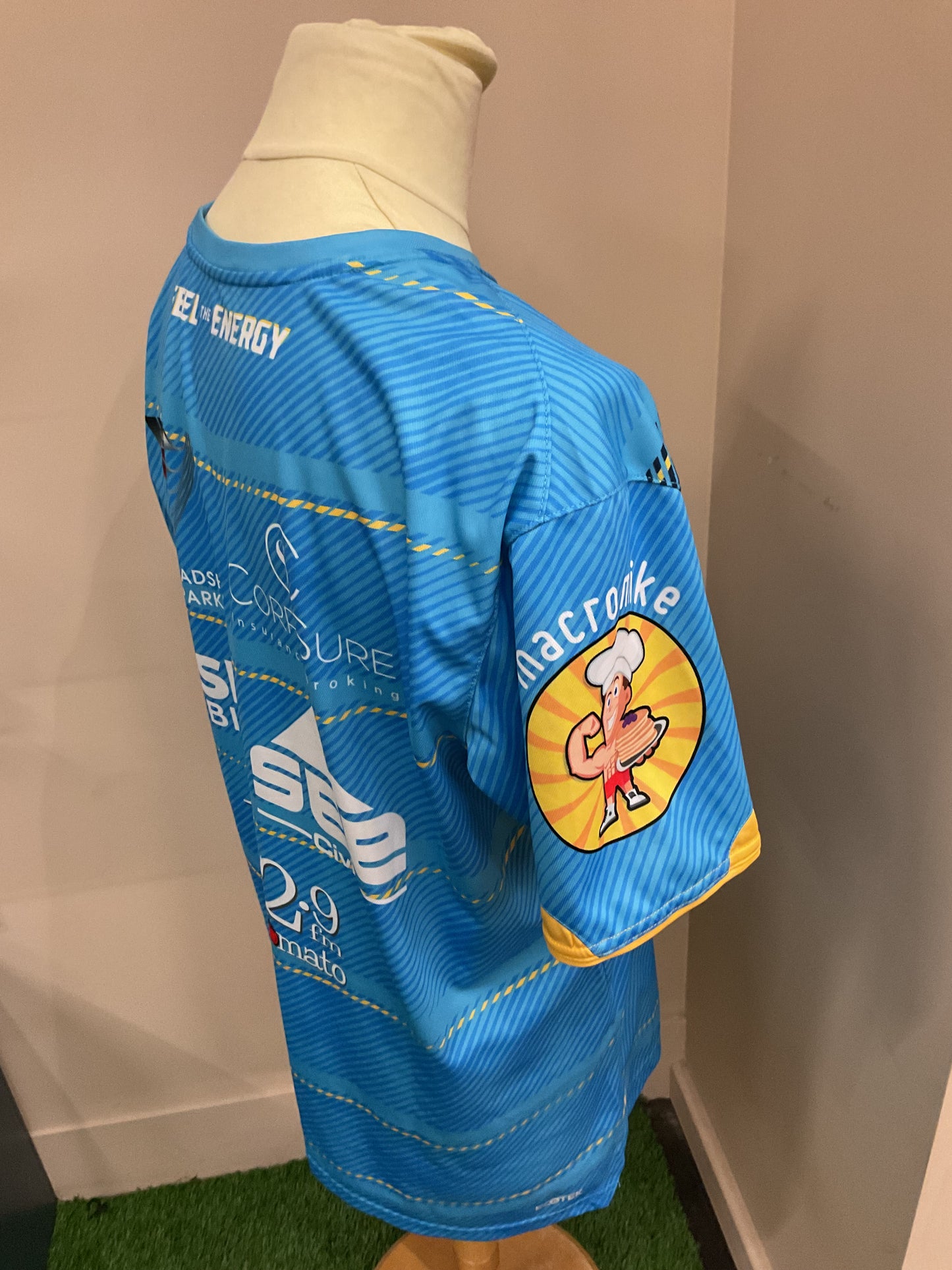 GOLD COAST TITANS BLUE AND YELLOW TEE - (XL)