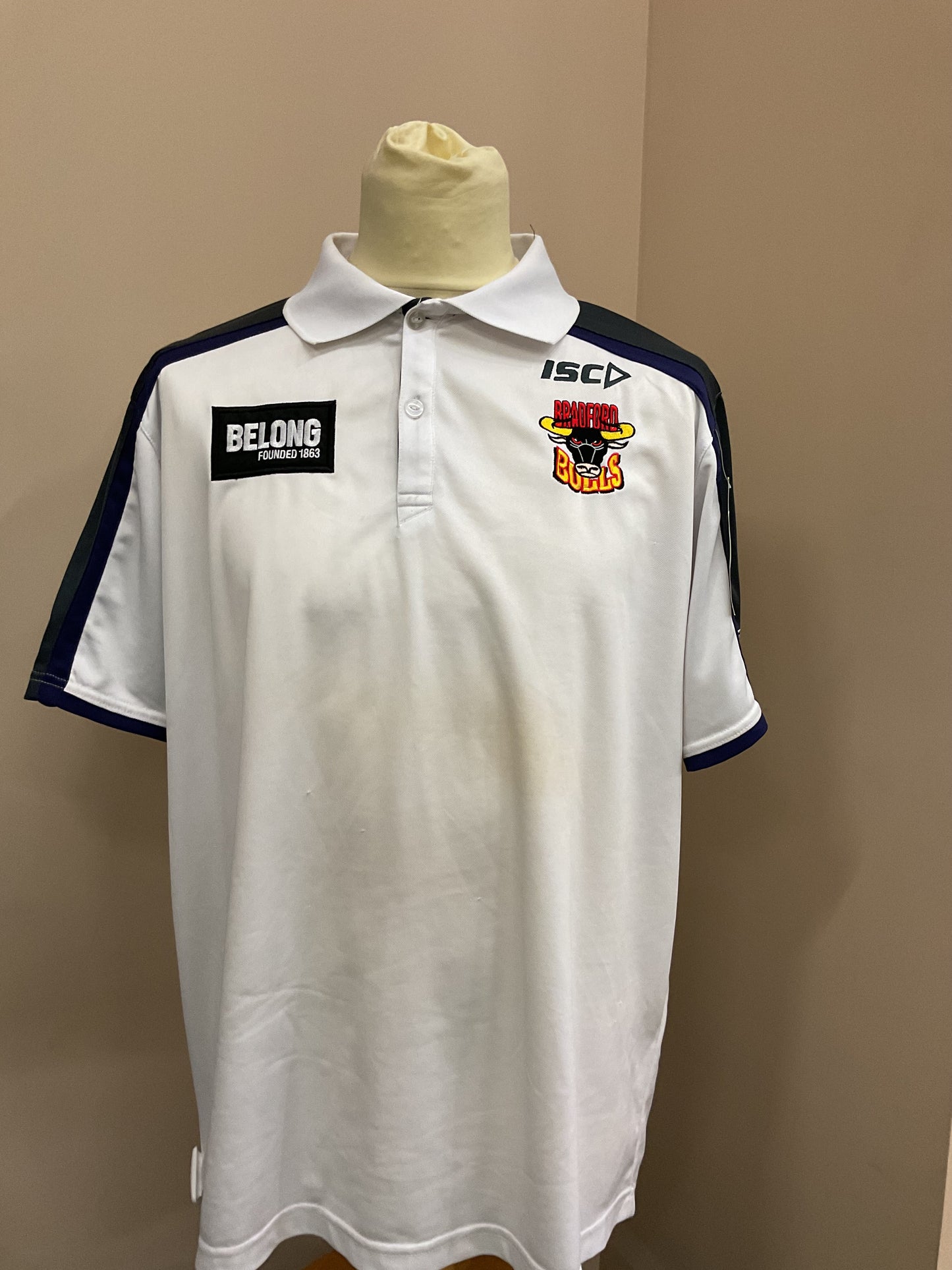 BRADFORD BULLS WHITE POLO SIZE - XL