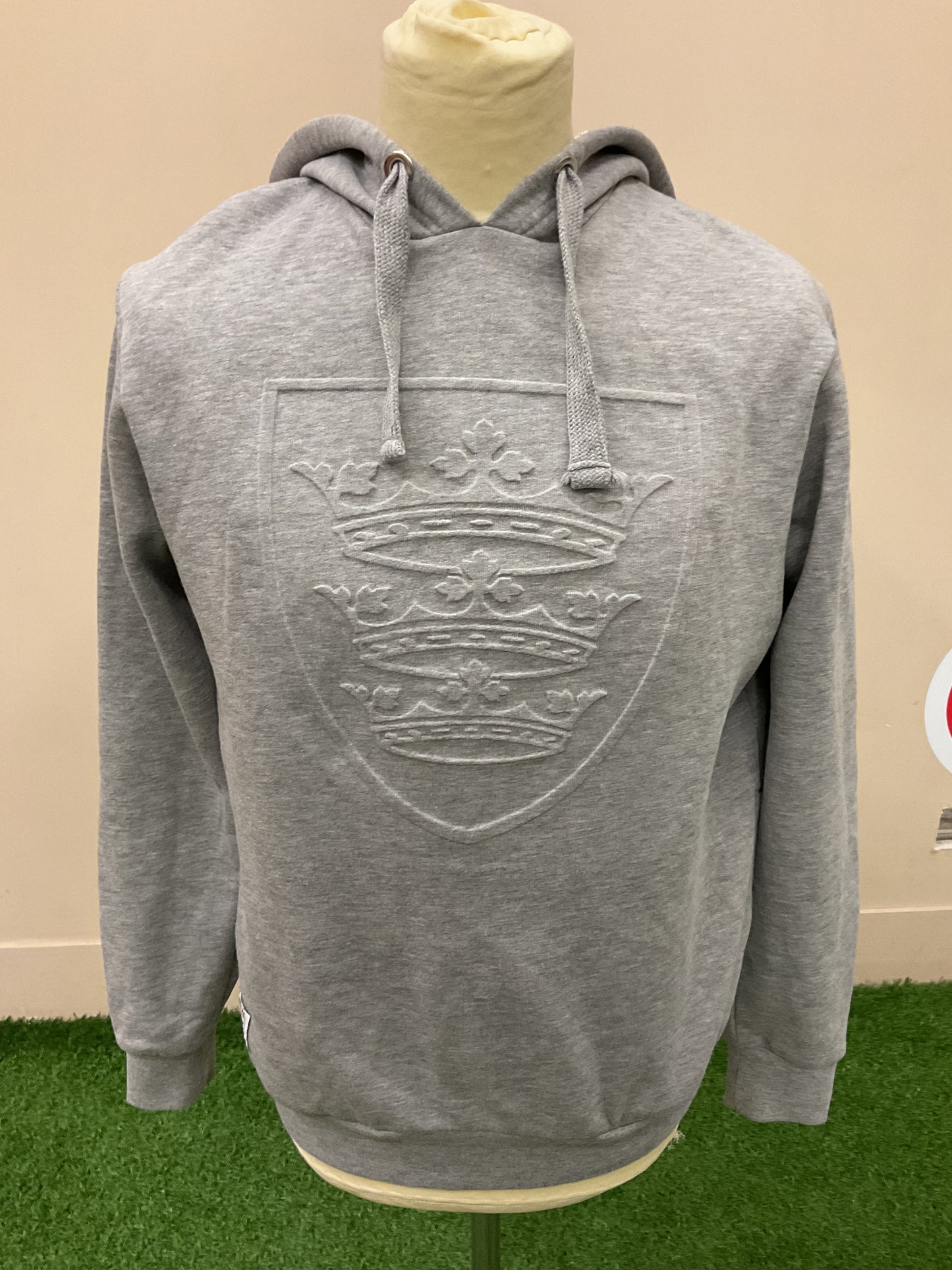 HULL FC GREY CREST HOODY