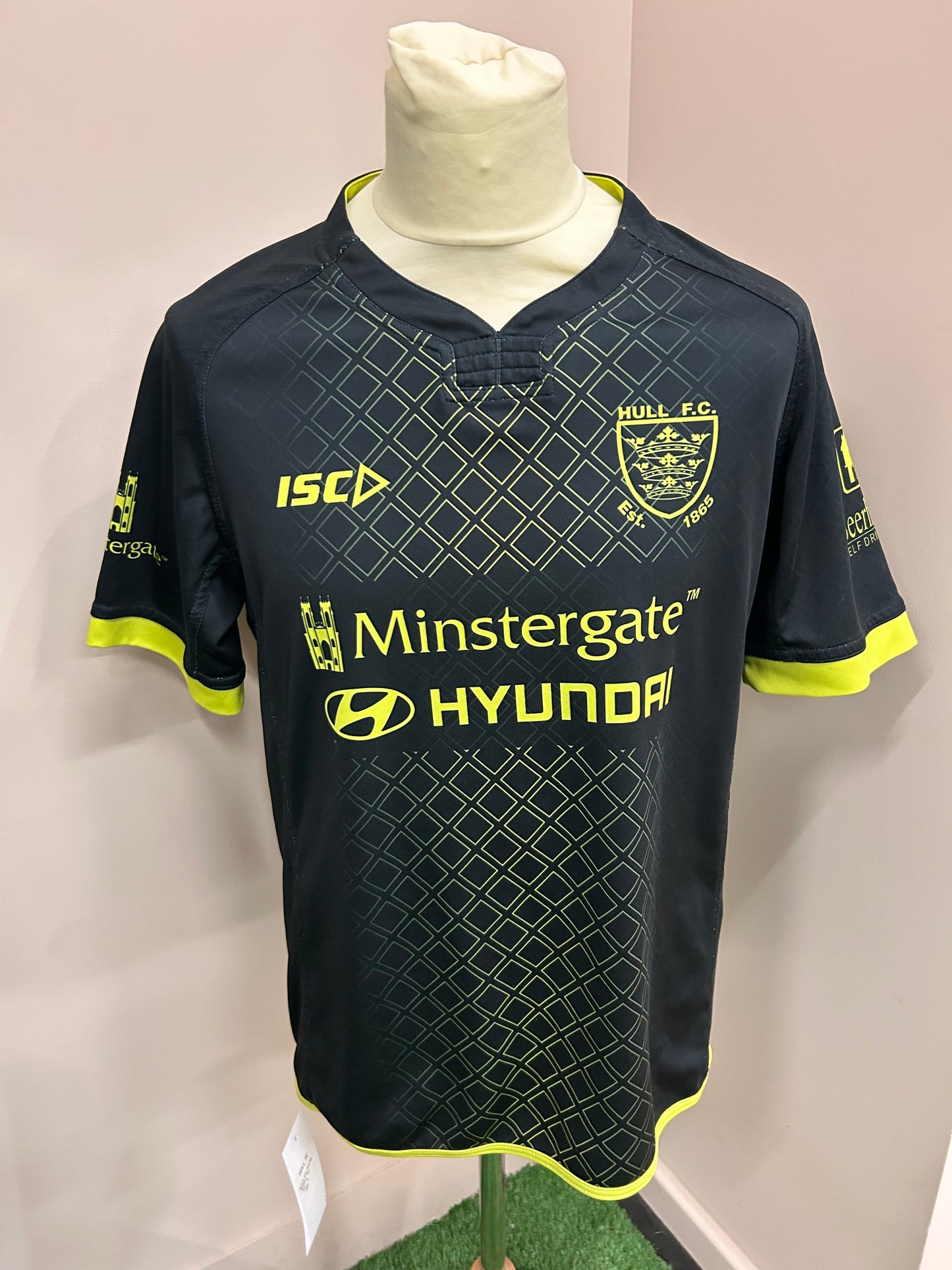 HULL FC BLACK AND YELLOW TRAINING TEE