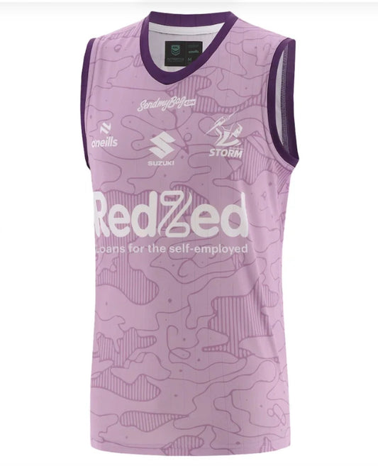 MELBOURNE STORM 2026 TRAINING SINGLET LILAC