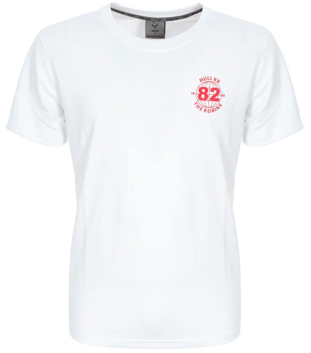 WHITE ROBINS PRINT TEE