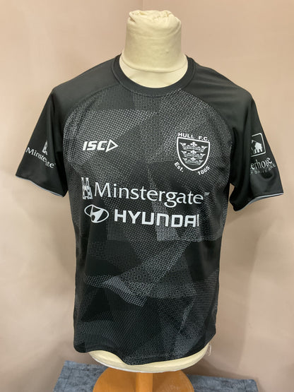 HULL FC BLACK/GREY TRAINING TEE (MINSTERGATE) - SIZE - S