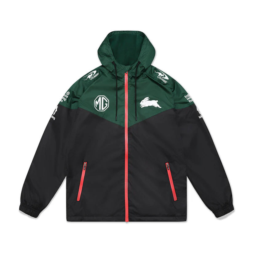 SOUTH SYDNEY RABBITOHS WET WEATHER JACKET BLACK