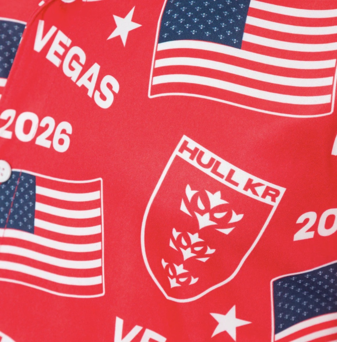 KR LAS VEGAS HAWAIIAN RED SHIRT