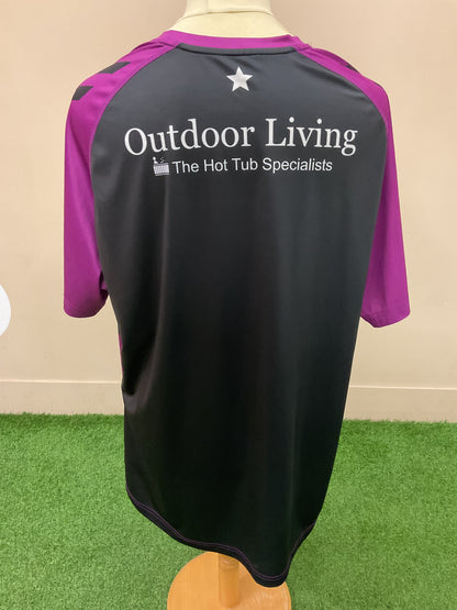 HULL FC PURPLE, WHITE AND BLACK TRAINING TEE