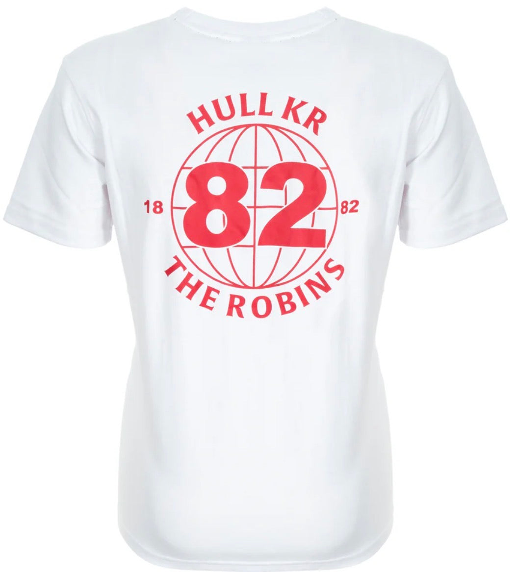 WHITE ROBINS PRINT TEE