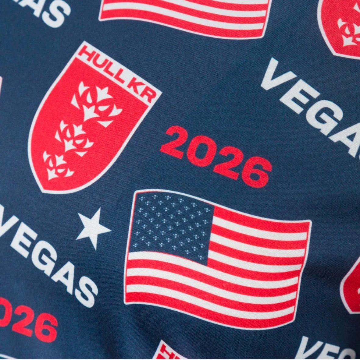 KR VEGAS HAWAIIAN NAVY TEE