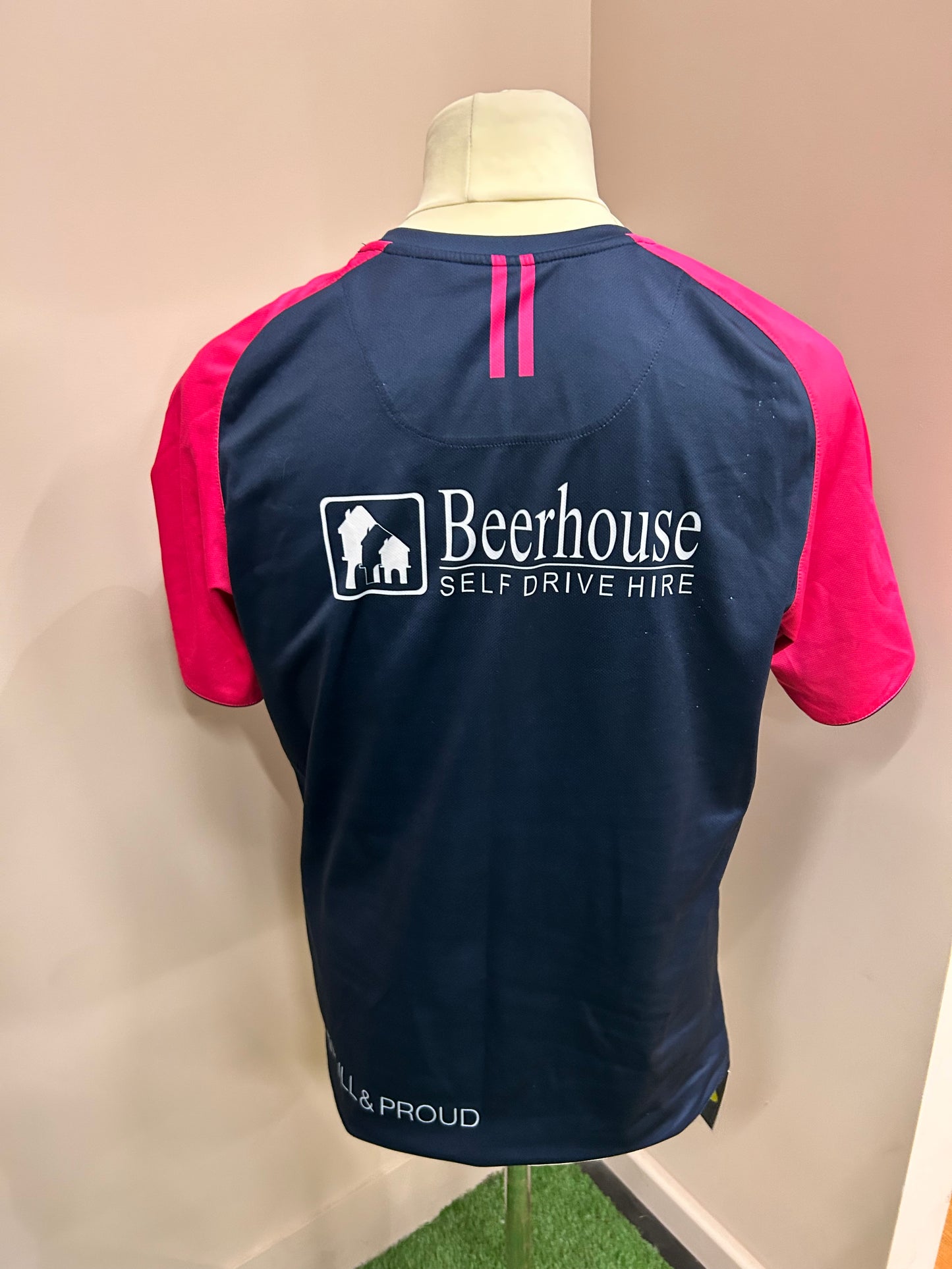 HULL FC PINK AND NAVY TRAINING TEE