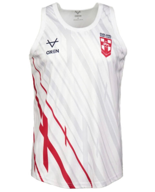 ERL 2026 Warm Up Singlet White