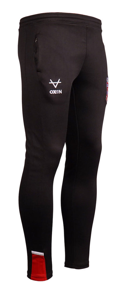 OXEN ENGLAND RUGBY LEAGUE BLACK TRAINING PANTS