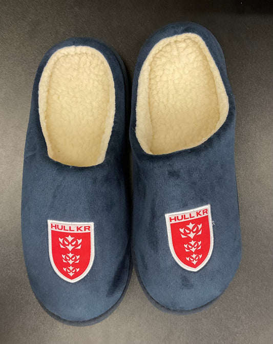 HULL KR NAVY MULE SLIPPER