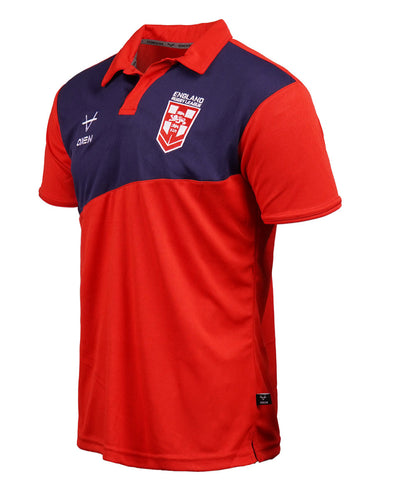 OXEN ENGLAND RUGBY LEAGUE RED POLO