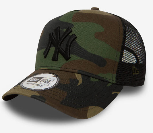 NEW ERA CAMO TRUCKER CAP