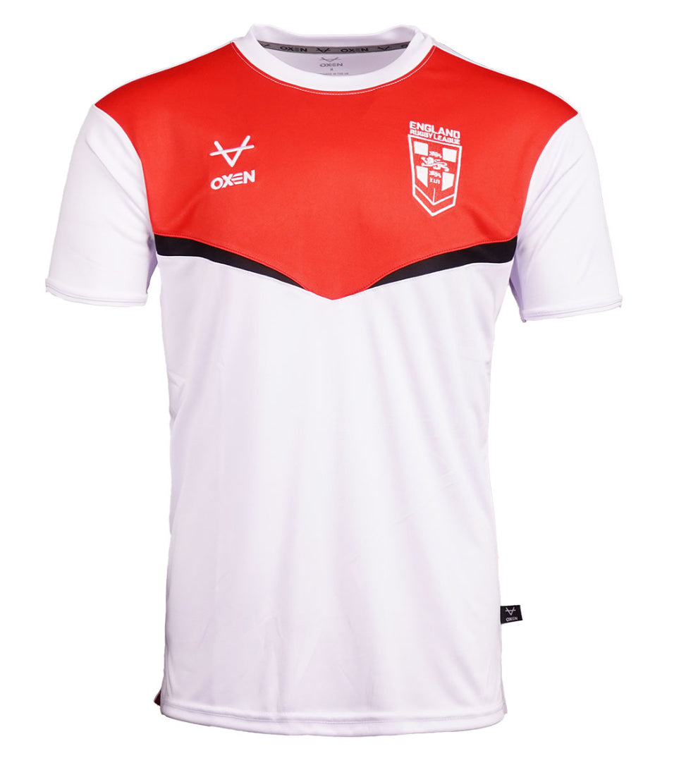 OXEN ENGLAND RUGBY LEAGUE WHITE TEE