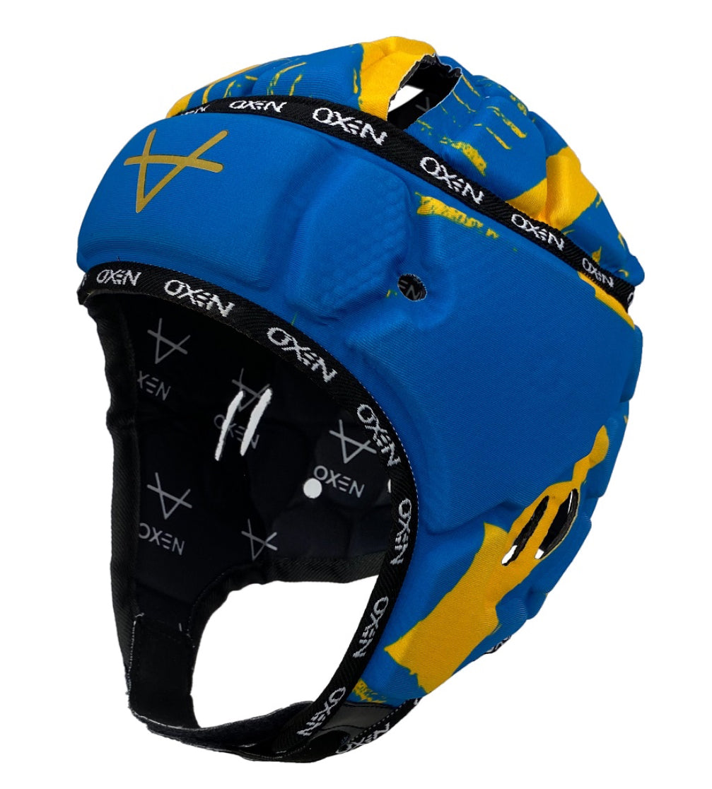 OXEN PRO HEADGUARD BLUE AND YELLOW