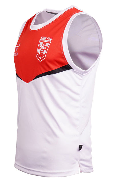 OXEN ENGLAND RUGBY LEAGUE WHITE SINGLET
