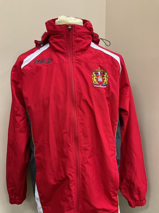 WIGAN WARRIORS RED WATERPROOF JACKET