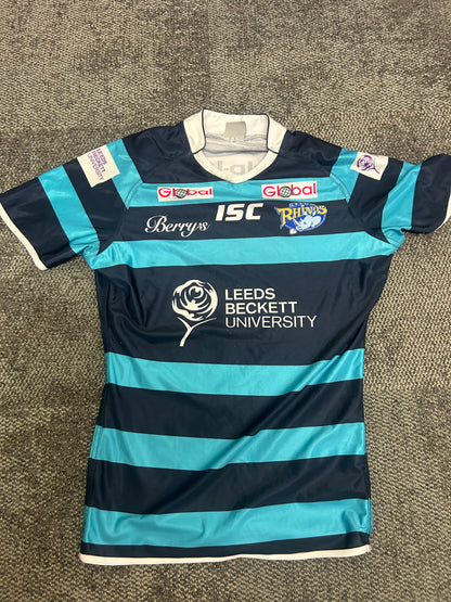 RETRO LEEDS RHINOS MATCH WORN ACADEMY SHIRT #11