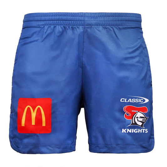 NEWCASTLE KNIGHTS TRAINING SHORTS NAVY