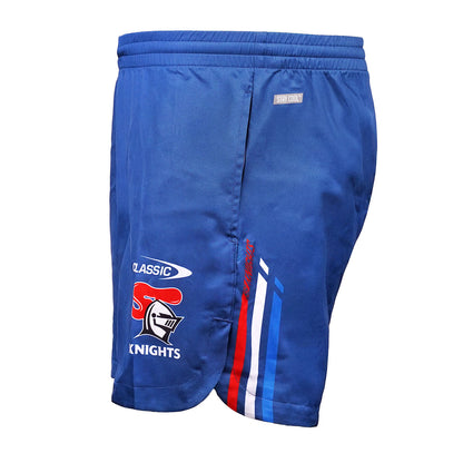 NEWCASTLE KNIGHTS TRAINING SHORTS NAVY