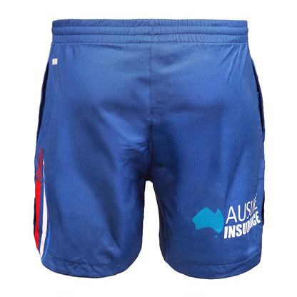 NEWCASTLE KNIGHTS TRAINING SHORTS NAVY